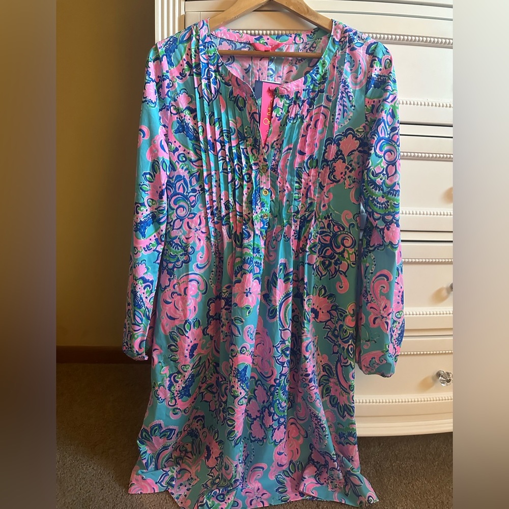 Lilly Pulitzer Seana Dress in print Horizon Jungle Surprise NWT